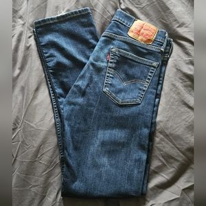 Levis 513 29×32 ripped knee